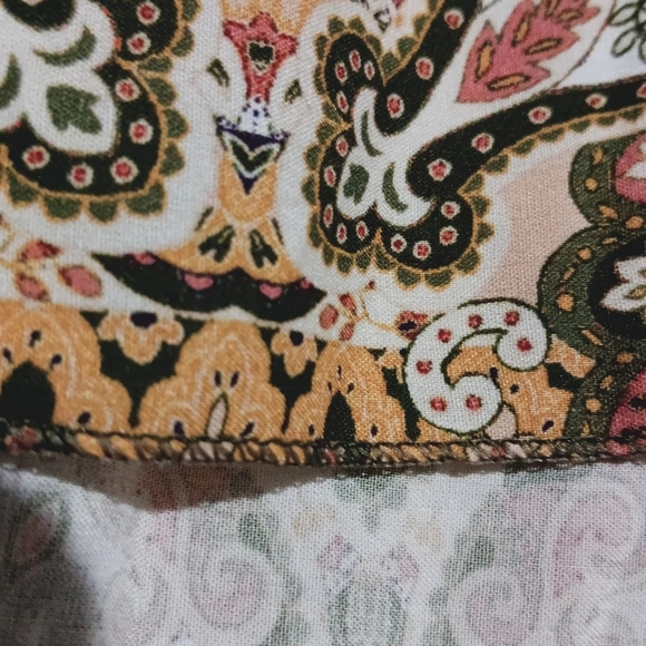 Floral Green Dress Size L - Picture 9 of 10